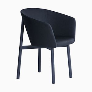 Fauteuil de Résidence Bridge Noir par Jean Couvreur