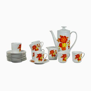 Coffee Set from Bavaria Seltmann Weiden, 1960s, Set of 17