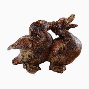 Grande Figurine Canard No. 20281 Canard par by Knud Kyhn pour Royal Copenhagen, 20ème Siècle