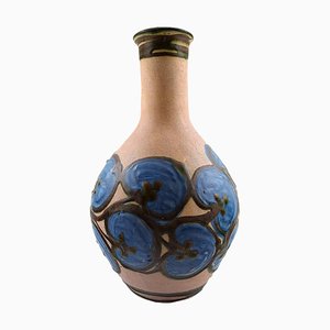 Glasierte Steingut Vase von Kähler, 1930er