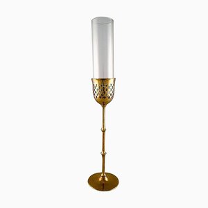 Number 1918-2006 Hurricane Candleholder in Brass by Bjorn Wiinblad, 1970s