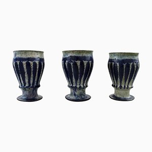 Ceramic Cups by Gutte Eriksen, 20th Century, Set of 3