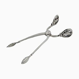 Blossom Sugar Tong in Sterling Silver from Georg Jensen, 1920s