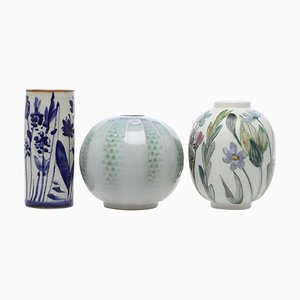 Ceramic Vases by Carl-Harry Stålhane for Rörstrand & Designhuset, Set of 3