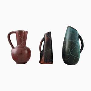 Brocche in ceramica o vasi di Richard Uhlemeyer, anni '40, set di 3
