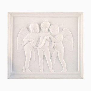 Antique Biscuit Plaque after Thorvaldsen from Royal Copenhagen, 1870s