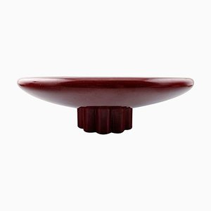 Large Art Deco Centerpiece in Oxblood Glaze by Paul Milet for Sevres, 1930s
