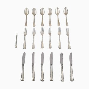 Danish Silver Cutlery from Cohr, 20th Century, Set of 19