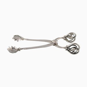 Tong Magnolia in argento Sterling di Georg Jensen, XX secolo