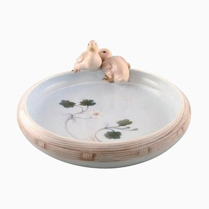 Art Nouveau Dish with Ducks Number 741/358 from Royal Copenhagen, Early 20th Century