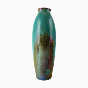 French Ceramic Vase with Glaze from Rambervillers, 20th Century