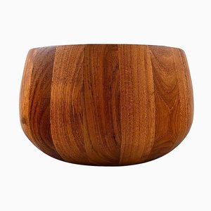 Large Staved Teak Bowl by Jens Quistgaard, 20th Century