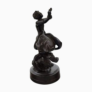 Figurine en Bronze Clair en Forme de Seaboy par Just Andersen, 1930s