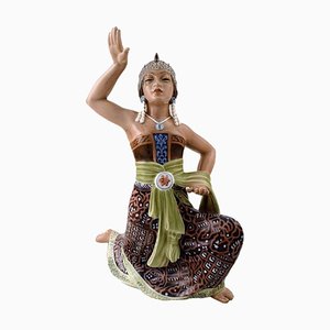 Danish Oriental Figurine Sumatra Dancer 1208 by Dahl Jensen, 1930s