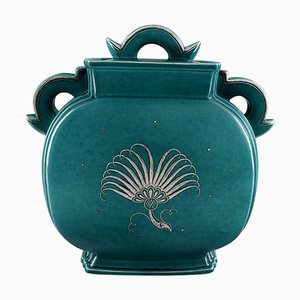 Argenta Art Deco Ceramic Vase by Wilhelm Kage for Gustavsberg, 1940s