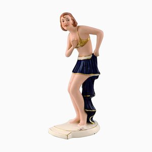 Art Deco Royal Dux Woman in Porcelain