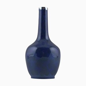 Royal Copenhagen Art Nouveau Vase mit silberner Halterung