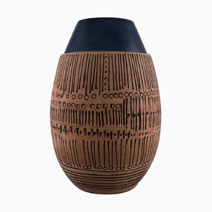 Grand Vase Granada en Céramique dans un Design Moderniste par Lisa Larson pour Gustavsberg