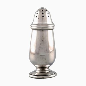 English Pepper Shaker in Silver, Late 19th Century