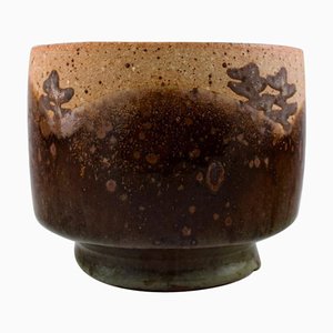 Vaso in ceramica in stile rustico di Dorthe Møller, anni '70