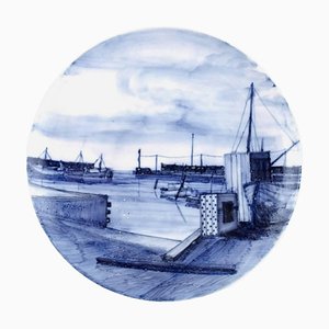 Piatto Lars Swane dipinto a mano di Royal Copenhagen, 1954