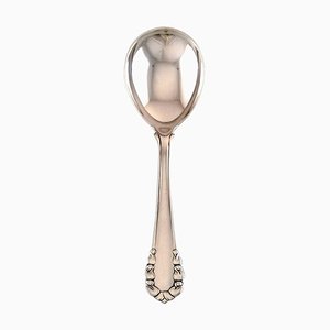 Antique Georg Jensen Lily of the Valley Serving Spoon in Sterling Silver