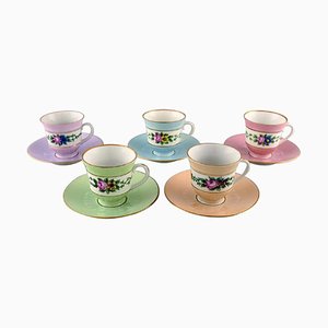 Bing and Gröndahl Coffee Cups with Saucers, 1920s, Set of 10