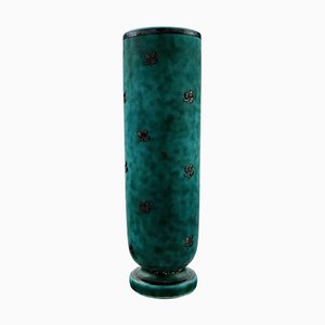 Vase Argenta Décoré avec des Feuilles par Wilhelm Kage pour Gustavsberg