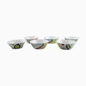 Cooking Porcelain Bowls from Rörstrand, 1960s, Set of 6