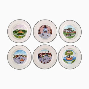 Villeroy & Boch Naif Dinner Service in Porcelain, Set of 6