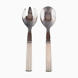 Couverts à Salade Georgadotte Georg Jensen, Set de 2