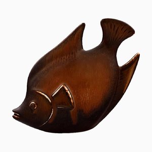 Rörstrand Stoneware Fish Figure by Gunnar Nylund