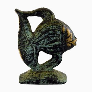 Sculpture de Poisson par Walter Bosse pour Herta Baller, Autriche, 1950s