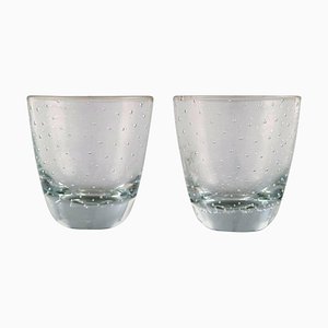 Wodka Glas aus Klarem Kunstglas von Tapio Wirkkala für Iittala, 1960er, 2er Set