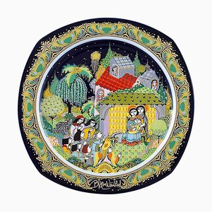 Wiinblad for Rosenthal Christmas Plate in Porcelain, 1983