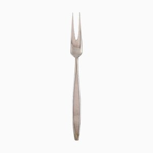 Cypress Meat Fork in Sterling Silver by Tias Eckhoff for Georg Jensen