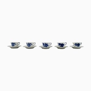 Royal Copenhagen Blue Flower Angular Espresso Cups, 1957, Set of 10