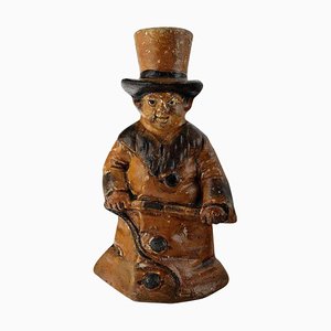 Englische Steingutfigur Nach Charles Dickens Oliver Twist, 1870er