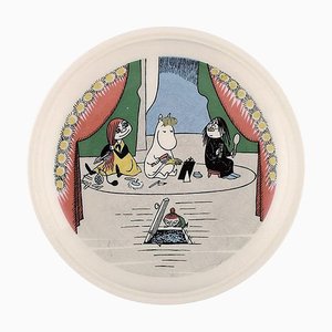 Midsummer Madness Porcelain Plate with Motif from Moomin from Arabia, Late 20th Century