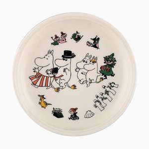 Assiette en Porcelaine avec Motif de Moomin de Arabia, Fin 20ème Siècle