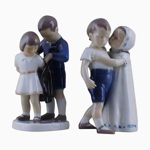 Figurines d'Enfants Vintage de Bing & Grondahl, Set de 2