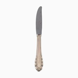 Coltello da pranzo Lily of the Valley in argento di Georg Jensen, anni '40