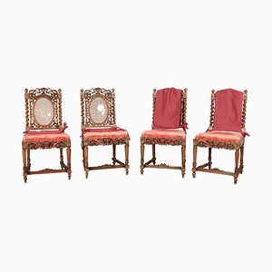 Antique Dining Chairs, Set of 4