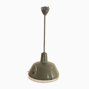 Vintage Industrial Enamel Ceiling Lamp from BEG