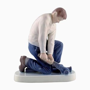 Figura de plomero de porcelana de Bing & Grondahl, siglo XX