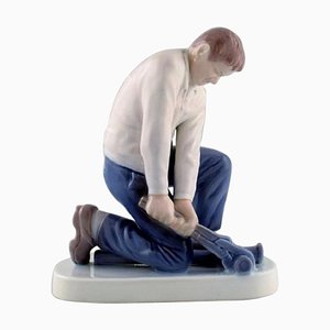 Figurine de Plombier en Porcelaine de Bing & Grondahl, 20ème Siècle