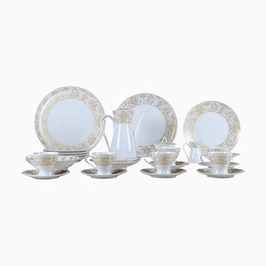 Coffee Service with Gold Decoration by Bjorn Wiinblad for Rosenthal, 20th Century, Set of 30