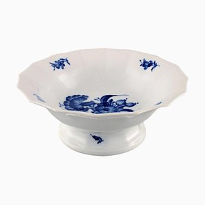 Blue Flower Angular Bowl or Compote Decoration Number 10/8537 from Royal Copenhagen, 20th Century