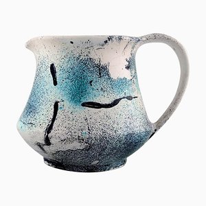 Pitcher Decorated with Greenish Glaze by Jens Thirslund for Kähler, 1930s