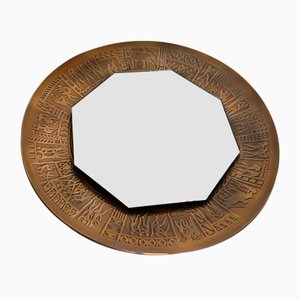 Vintage Bronze Mirror by Furgeri